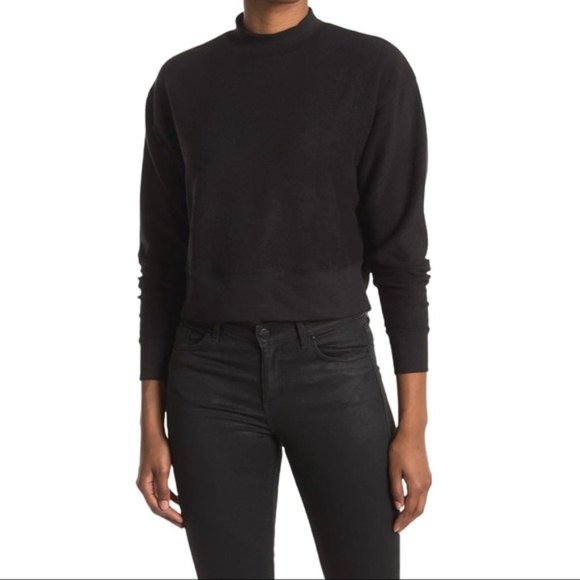 NWT ABOUND Mock Neck Fleece Pullover in Pink Bloom - Large - Picture 1 of 3